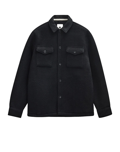 Anerkjendt - AKOscar Boiled Overshirt - Caviar